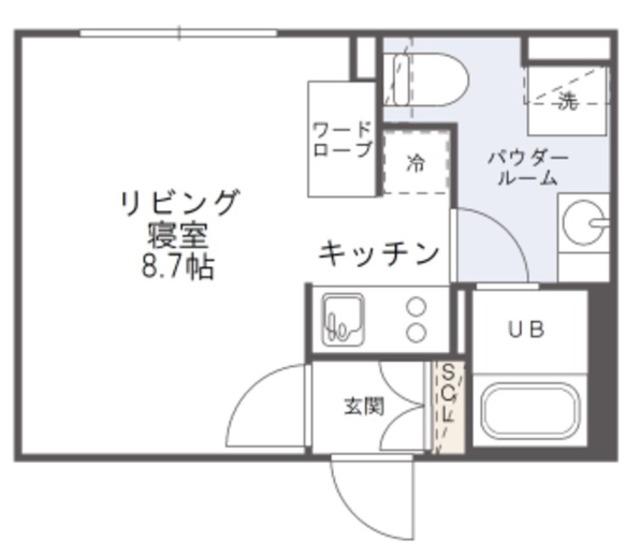 パセオ代々木(ワンルーム/4階)の間取り写真