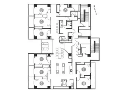 シェアハウス DENCITY CROSS SITE(ワンルーム/10階)の間取り写真
