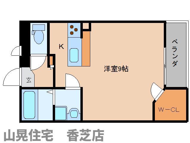 レオネクストエクレール北今市(ワンルーム/1階)の間取り写真