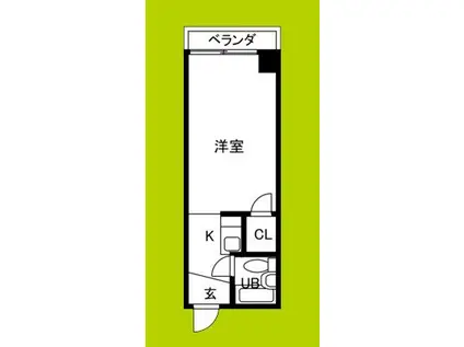 MINTIA今川(ワンルーム/2階)の間取り写真