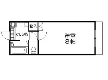 山下丹那ビル(1K/3階)の間取り写真