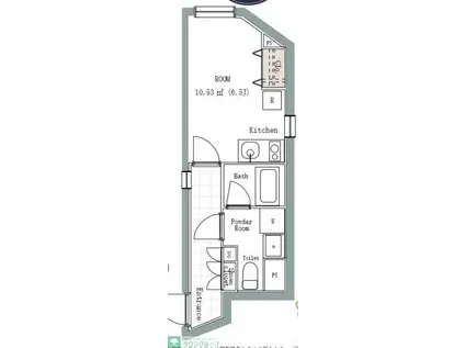 BLANCCOURT方南町(ワンルーム/2階)の間取り写真