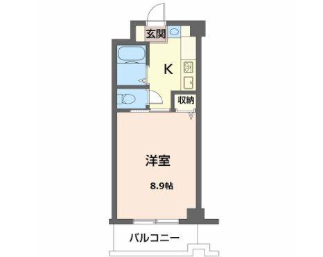 泉川マンション(1K/2階)の間取り写真