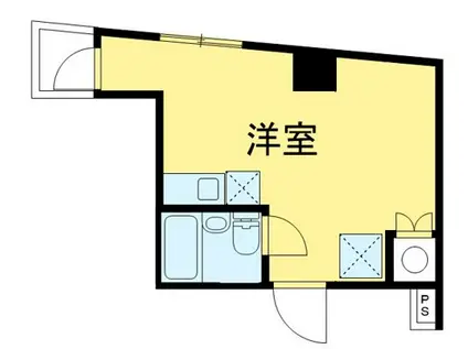 イヌイハイム市谷(ワンルーム/6階)の間取り写真