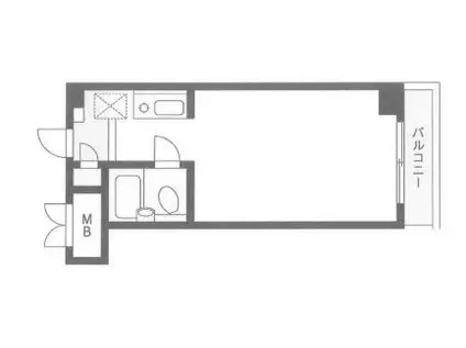 マルス工芸ビル(ワンルーム/3階)の間取り写真