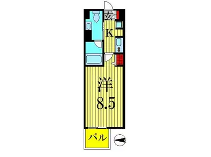 アザレアテラス(1K/3階)の間取り写真