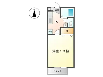 ハイム・エクセレンス D(1K/1階)の間取り写真