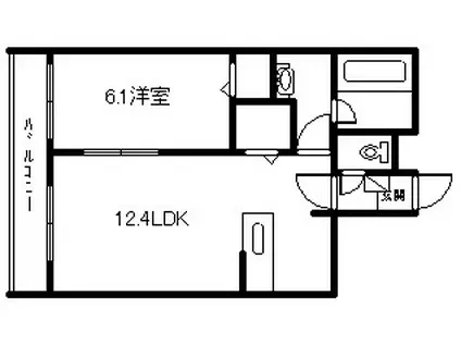 ステラガーデン(1LDK/5階)の間取り写真