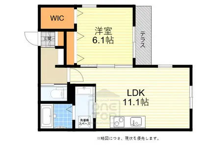 CASA FELICE VITA(1LDK/1階)の間取り写真