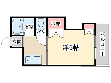 コレクション中崎1(1K/7階)の間取り写真