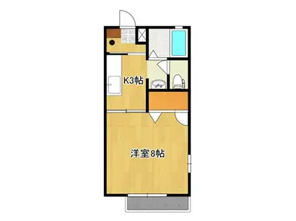 シードハウス和田(1K/2階)の間取り写真