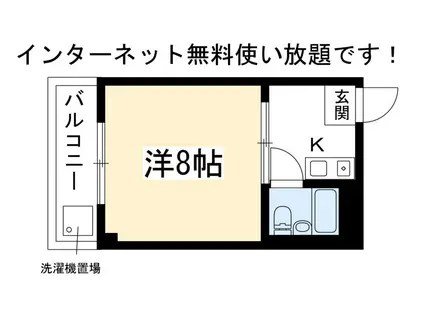 アベニュー上賀茂(1K/3階)の間取り写真