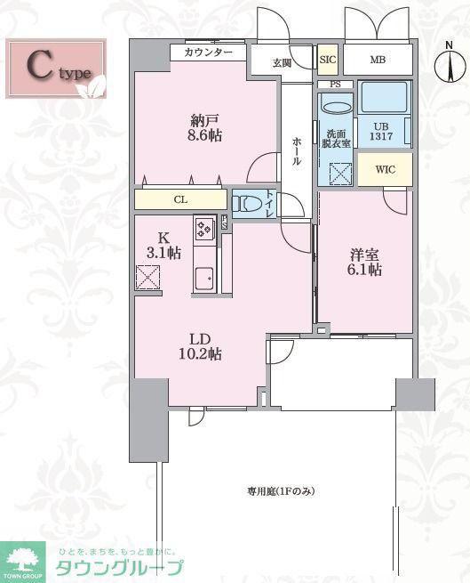 WILESTA(2LDK/3階)の間取り写真