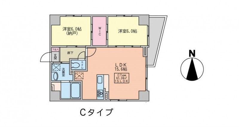 LA PRIMA GRANDE(1SLDK/6階)の間取り写真