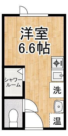 JR根室本線 帯広駅 徒歩22分 2階建 築12年(ワンルーム/2階)の間取り写真