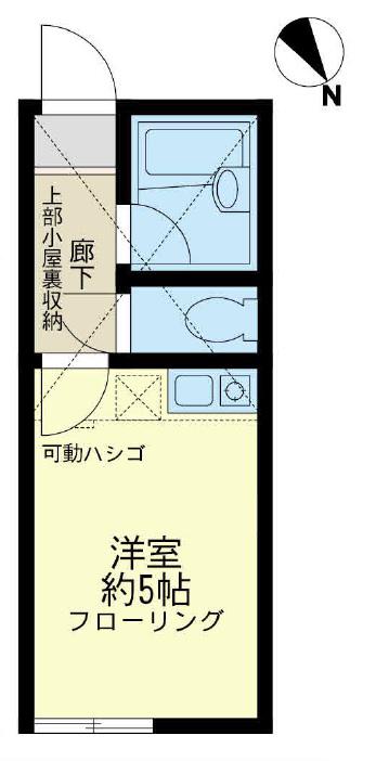 ソラシア(ワンルーム/2階)の間取り写真