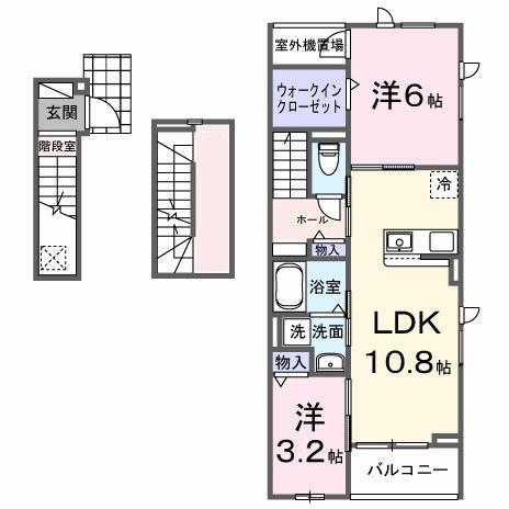 ヴェルデメゾン(2LDK/3階)の間取り写真