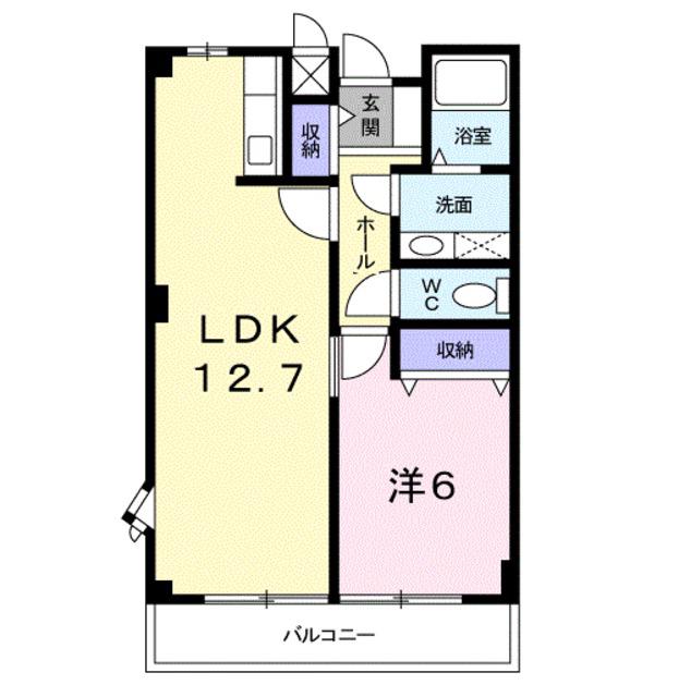 グレイス(1LDK/2階)の間取り写真