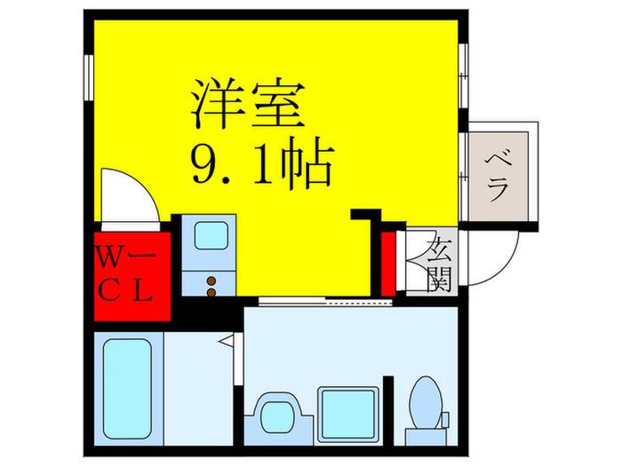 レジデンスコート池田(ワンルーム/3階)の間取り写真