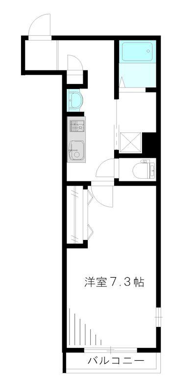 STRADA高円寺(1K/3階)の間取り写真