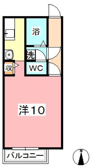 ヴェルセンチュリー96(1K/1階)の間取り写真