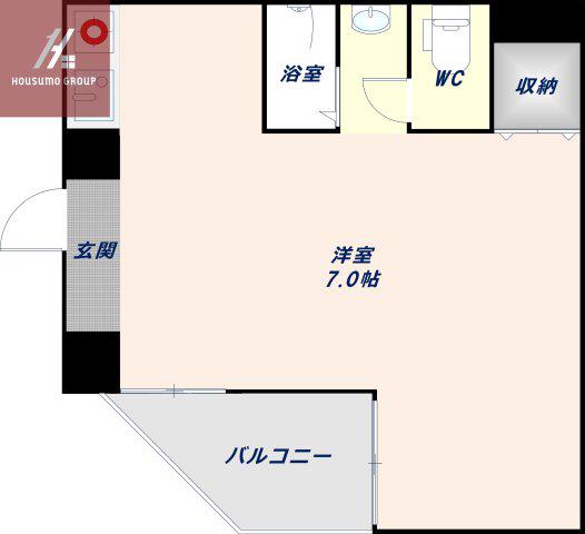 19サンライズ上小阪(ワンルーム/4階)の間取り写真