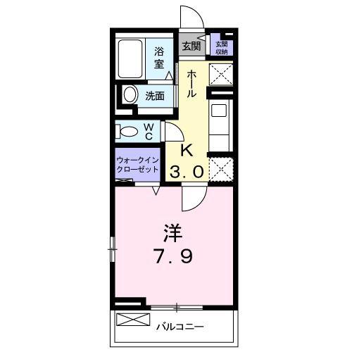ハミルトンハウス(1K/2階)の間取り写真