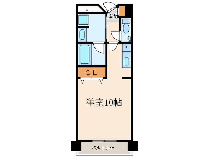 SUN恵比寿(ワンルーム/5階)の間取り写真