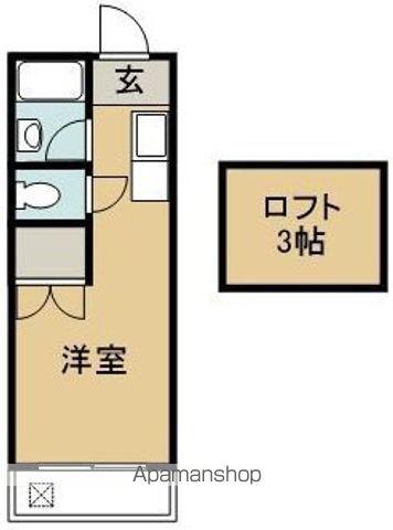 プレステージ(1K/2階)の間取り写真