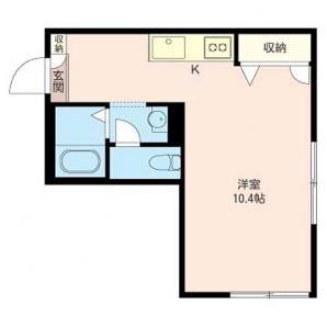 FIRST TERRACE(ワンルーム/2階)の間取り写真