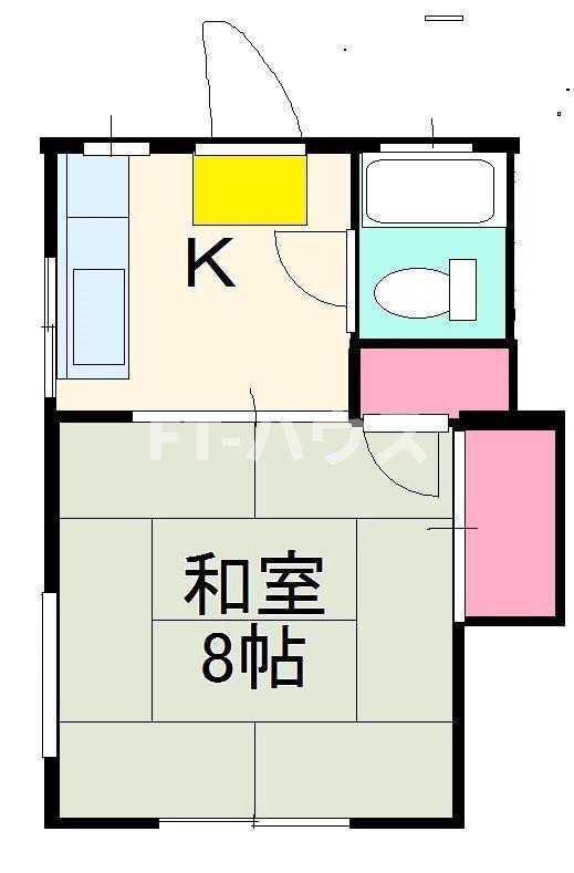 第2ユースコーポ(1K/2階)の間取り写真