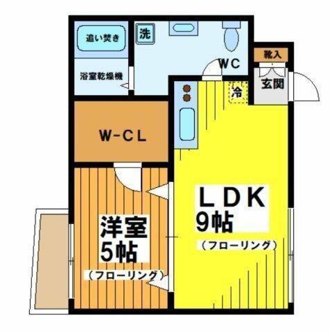 エリアーナ西新宿(1LDK/3階)の間取り写真