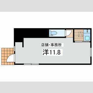 フェリックス(ワンルーム/1階)の間取り写真