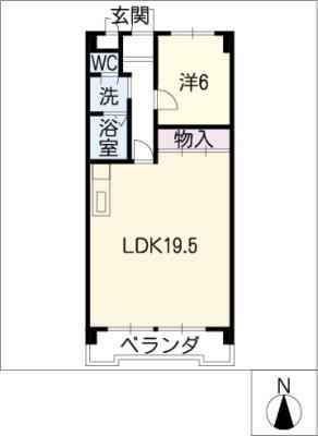 バル三番館(1LDK/3階)の間取り写真