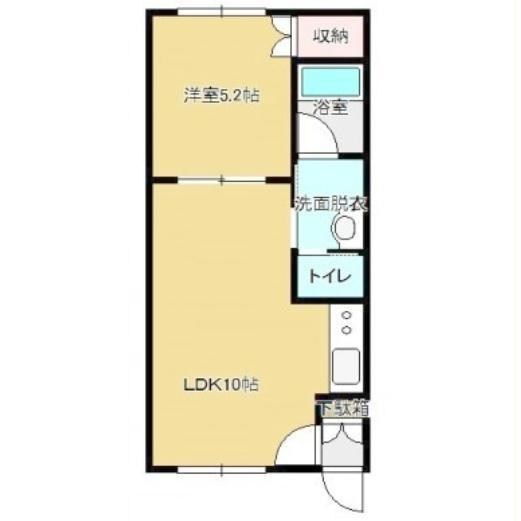 NEXTI(1LDK/2階)の間取り写真