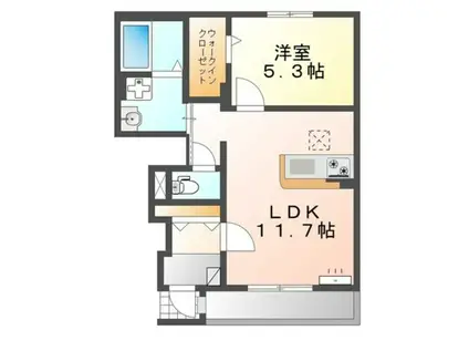 プロスパー(1LDK/1階)の間取り写真