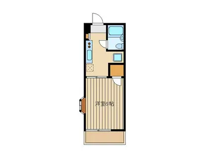 ホワイトハイム(1K/1階)の間取り写真