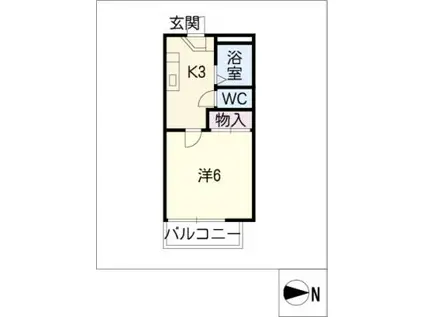 アネックス・ムラセ(1K/1階)の間取り写真