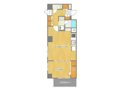 NOUVELLE MAISON YAMAYAII(1LDK/4階)の間取り写真