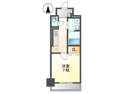 ダイアモンドムーン(1K/3階)の間取り写真