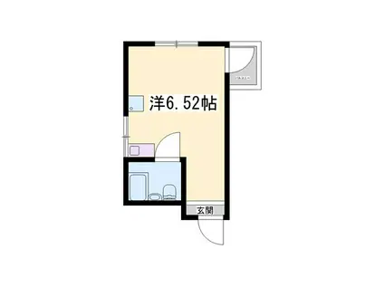 サニーパレスザウエスト(ワンルーム/3階)の間取り写真