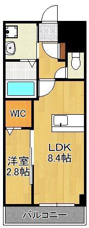 レジェンド紺屋町II(1LDK/6階)の間取り写真
