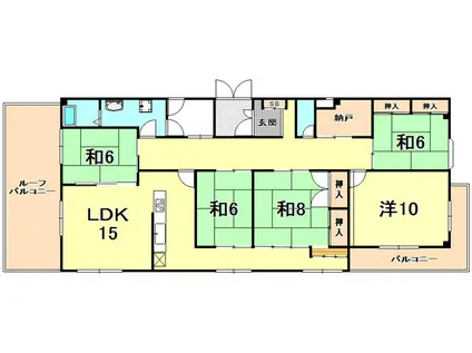 レークヒルI(5SLDK/6階)の間取り写真