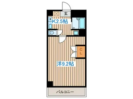 SAKO泉(1K/2階)の間取り写真