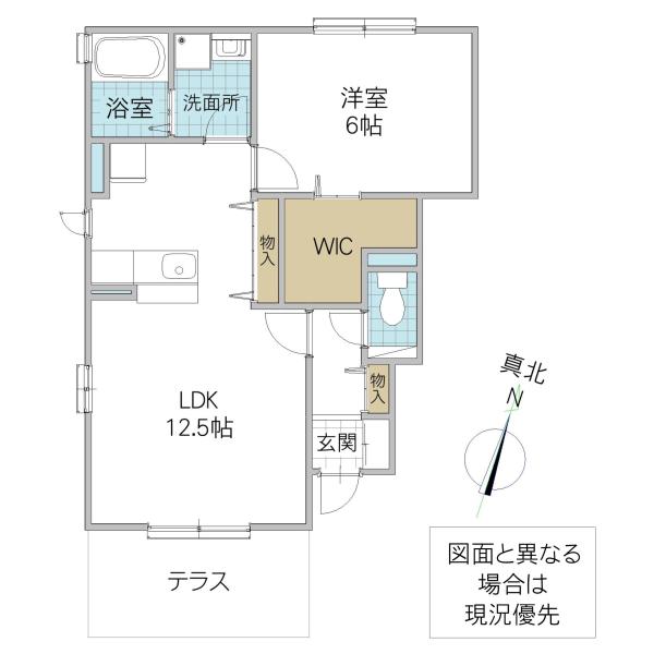 サンフォレスト(1LDK/1階)の間取り写真