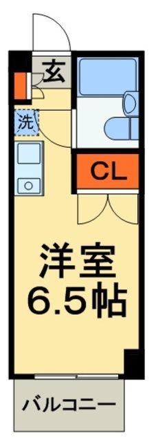 PLENDY 西船橋(ワンルーム/1階)の間取り写真