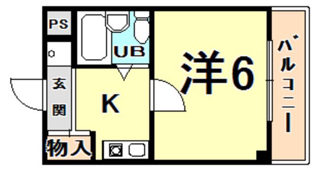 セントナルオ(1K/2階)の間取り写真