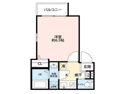 グランクオール中野(1K/4階)の間取り写真