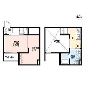 ルミエール十一番町ルミエールジュウイチバンチ(1K/1階)の間取り写真