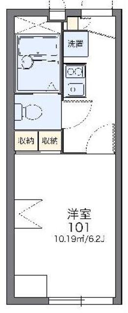レオパレスL&P(1K/2階)の間取り写真